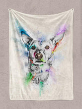 Load image into Gallery viewer, Colourful Painting - Custom Pet Blanket - NextGenPaws Pet Portraits