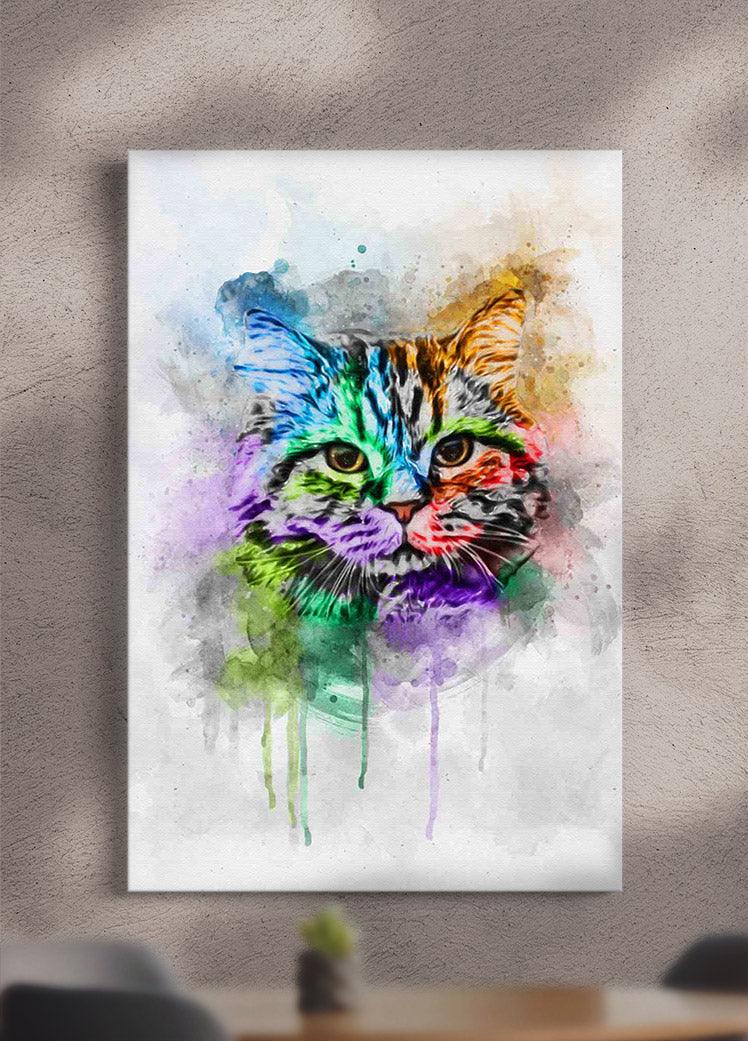 Colourful Painting - Custom Pet Canvas - NextGenPaws Pet Portraits