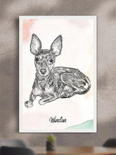 Load image into Gallery viewer, Pencil Sketch - Custom Pet Poster - NextGenPaws Pet Portraits
