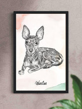 Load image into Gallery viewer, Pencil Sketch - Custom Pet Poster - NextGenPaws Pet Portraits