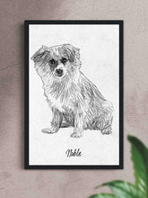 Load image into Gallery viewer, Pencil Sketch - Custom Pet Poster - NextGenPaws Pet Portraits