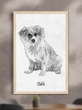 Load image into Gallery viewer, Pencil Sketch - Custom Pet Poster - NextGenPaws Pet Portraits
