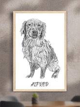 Load image into Gallery viewer, Pencil Sketch - Custom Pet Poster - NextGenPaws Pet Portraits