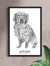 Load image into Gallery viewer, Pencil Sketch - Custom Pet Poster - NextGenPaws Pet Portraits