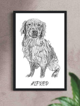 Load image into Gallery viewer, Pencil Sketch - Custom Pet Poster - NextGenPaws Pet Portraits
