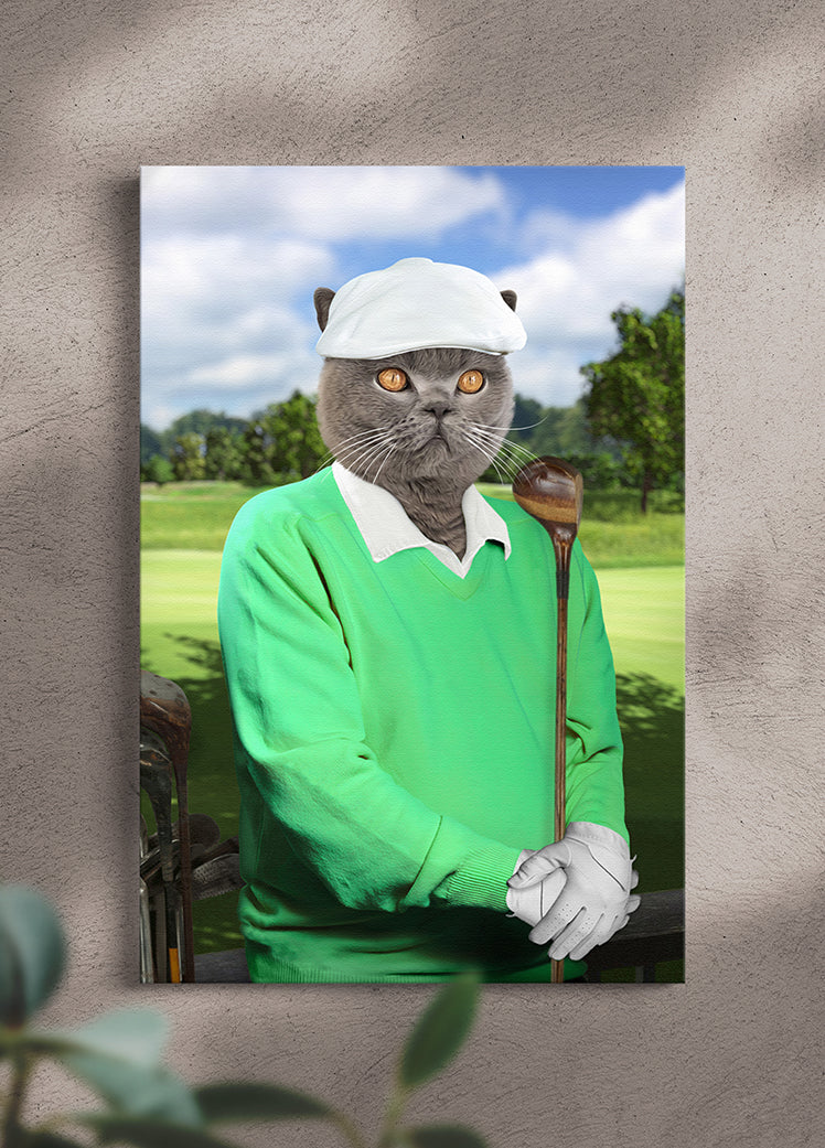 The Golfer Paw - Custom Pet Portrait