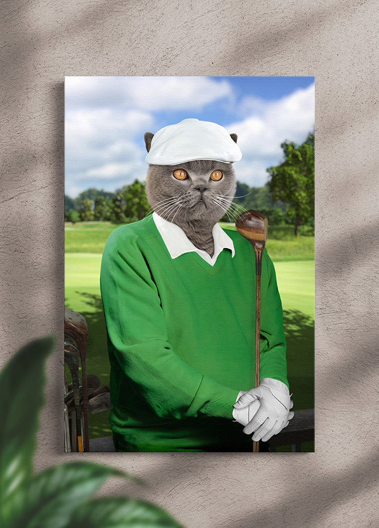 The Golfer Paw - Custom Pet Portrait