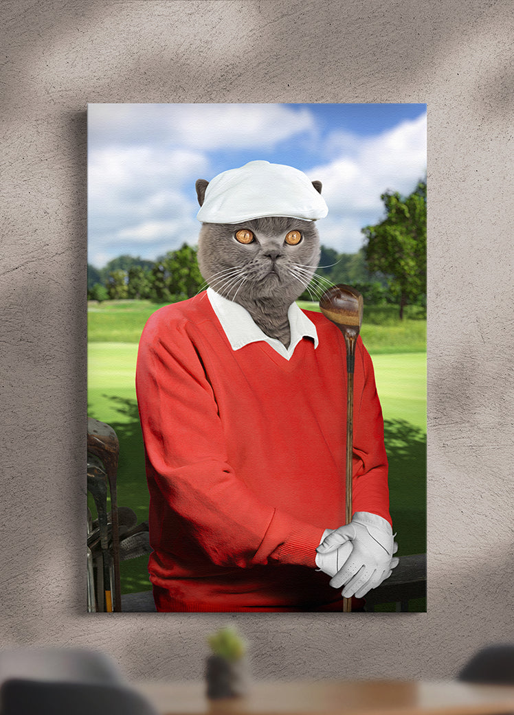 The Golfer Paw - Custom Pet Portrait