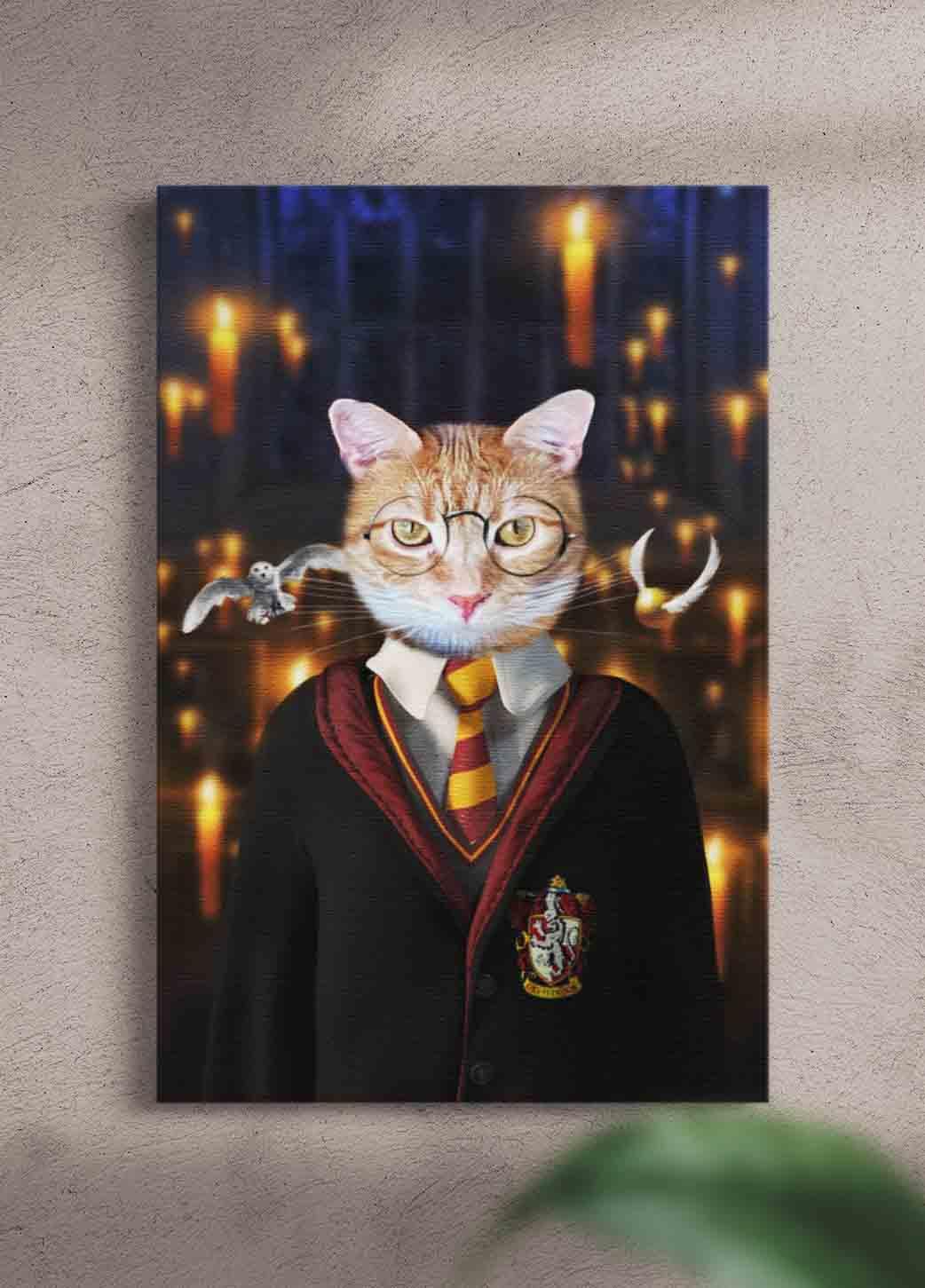 Harry Pawter - Custom Pet Portrait - NextGenPaws Pet Portraits