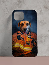 Load image into Gallery viewer, The Firefighter - Custom Pet Phone Cases - NextGenPaws Pet Portraits