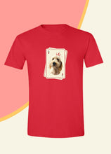 Load image into Gallery viewer, Queen Playing Cards - Unisex Custom Pet TShirt - NextGenPaws Pet Portraits
