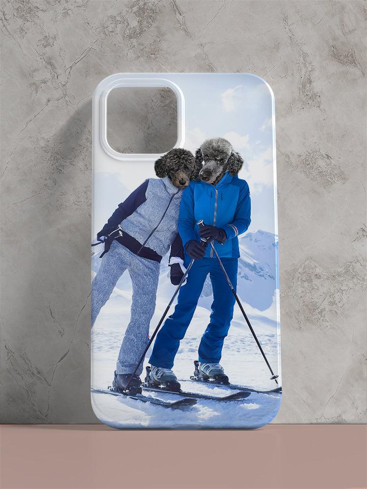 The Skiers - Custom Pet Sibling Phone Cases - NextGenPaws Pet Portraits