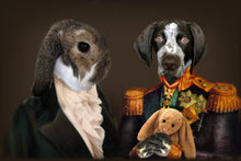 Load image into Gallery viewer, The Aristocrats - Custom Sibling Pet Blanket - NextGenPaws Pet Portraits