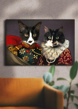 Load image into Gallery viewer, The Royal Couple - Custom Sibling Pet Portrait - NextGenPaws Pet Portraits