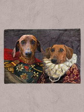 Load image into Gallery viewer, The Royal Couple - Custom Sibling Pet Blanket - NextGenPaws Pet Portraits