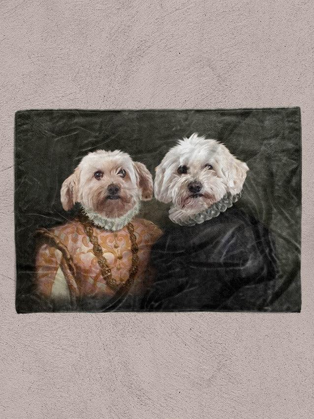 The Rulers - Custom Sibling Pet Blanket - NextGenPaws Pet Portraits