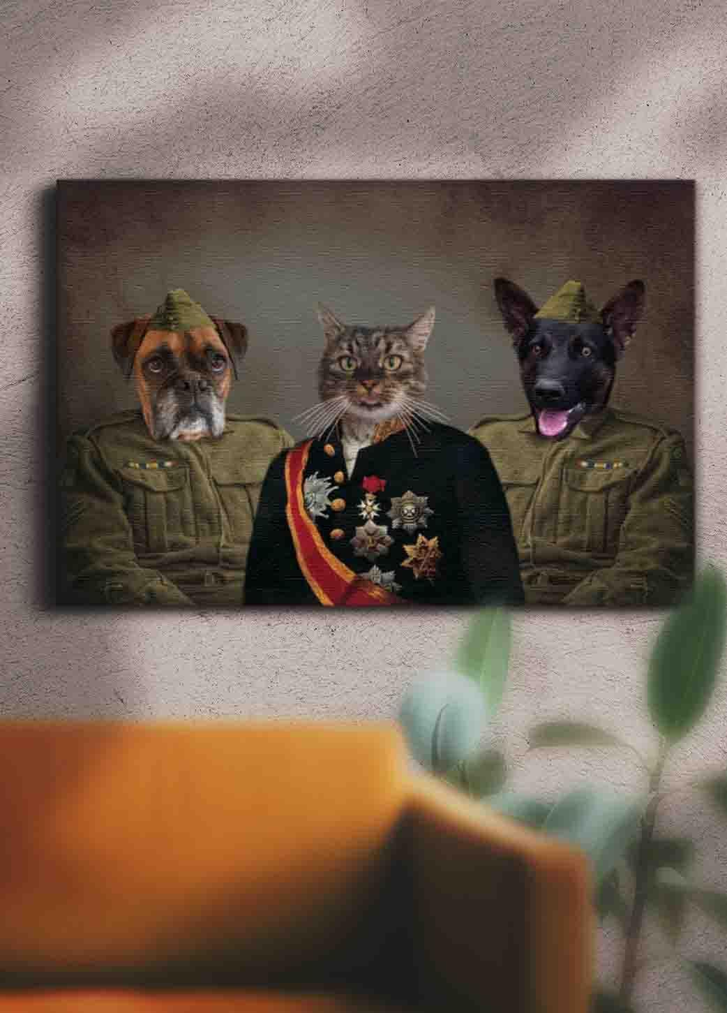 The Troops - Custom Sibling Pet Portrait - NextGenPaws Pet Portraits