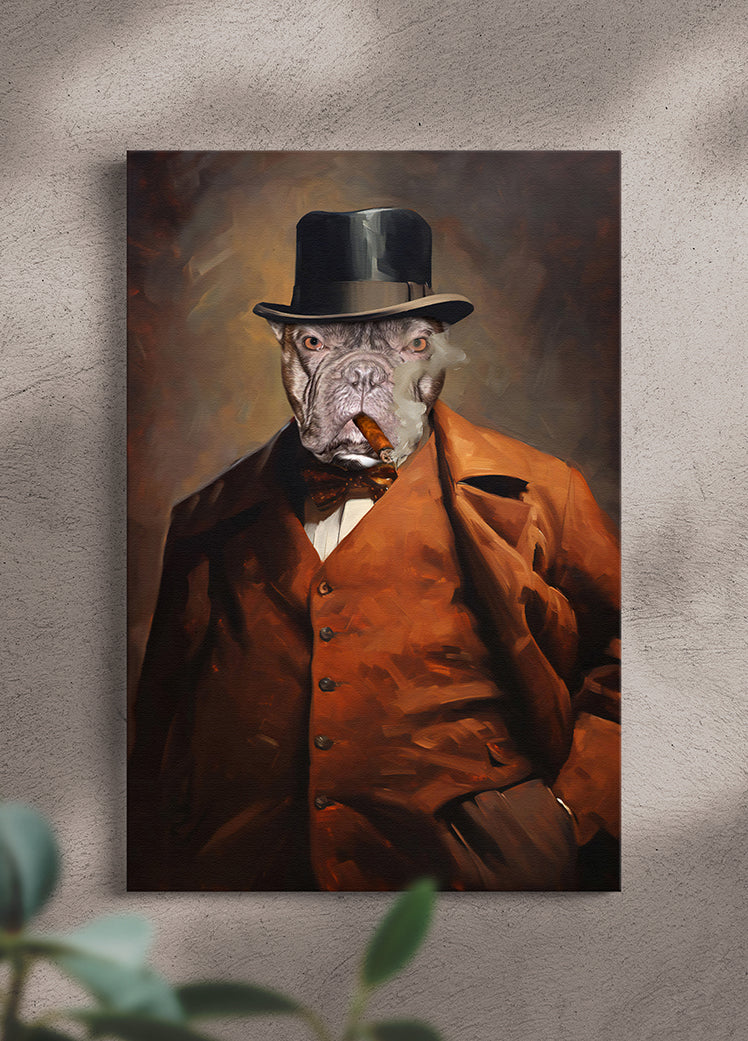 The Mobster - Custom Pet Portrait