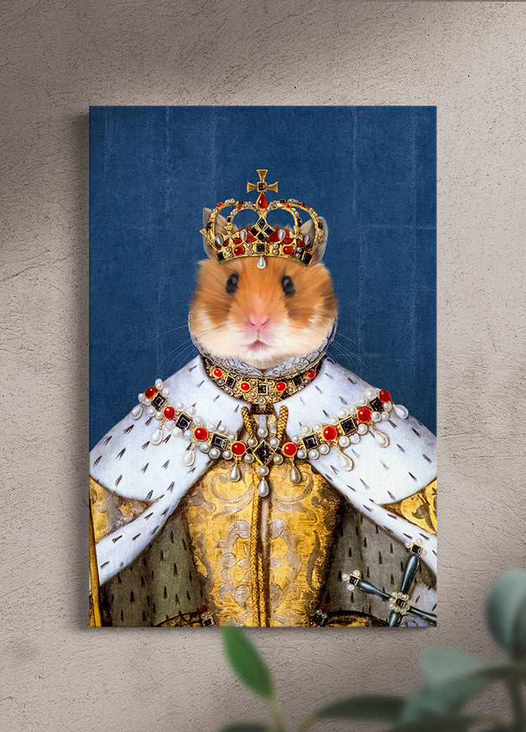 The Crowned Queen - Custom Pet Portrait