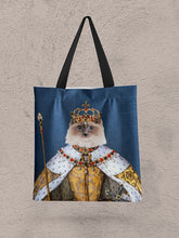 Load image into Gallery viewer, The Crowned Queen - Custom Pet Tote Bag
