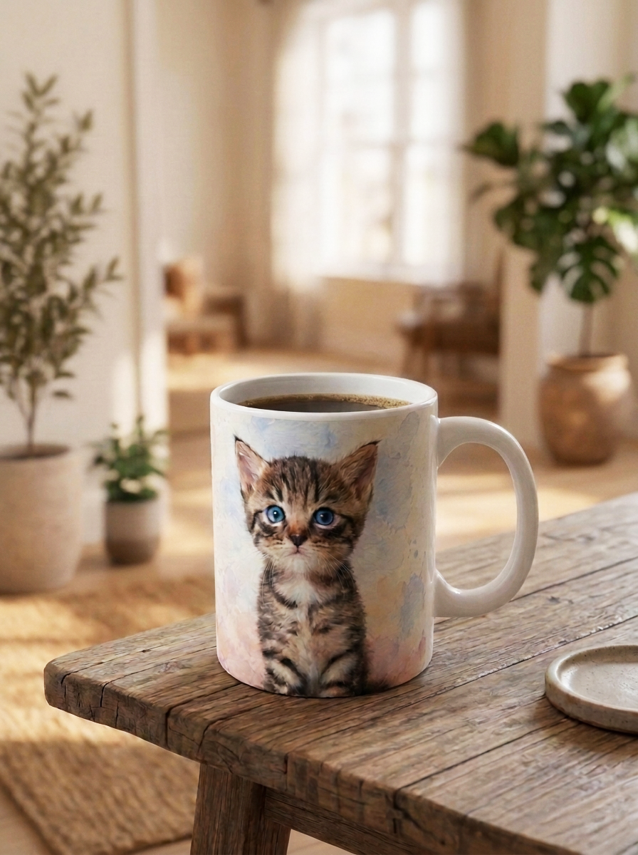 Custom Pet Portraits Mug - Powered By AI (Classic)
