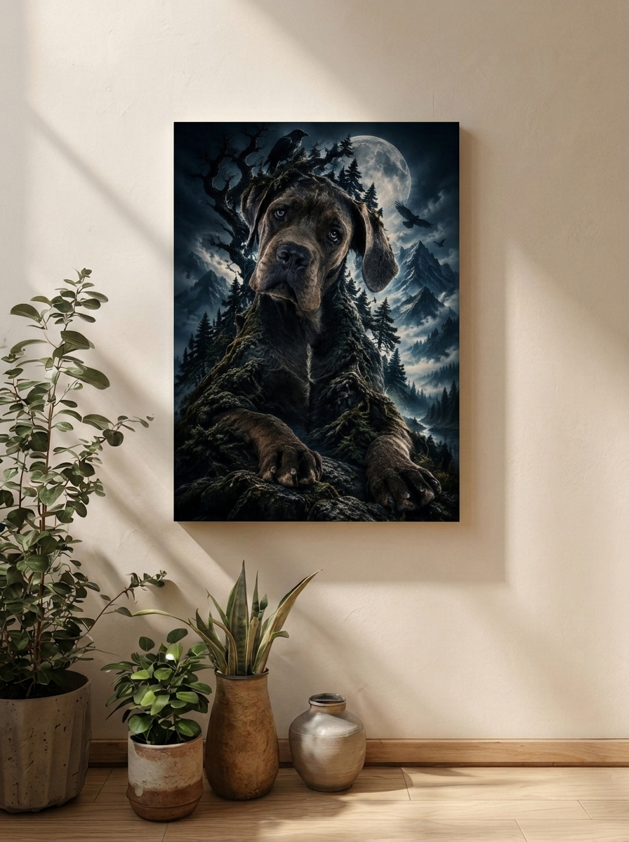 Custom Pet Portraits Canvas - Powered By AI (Character)