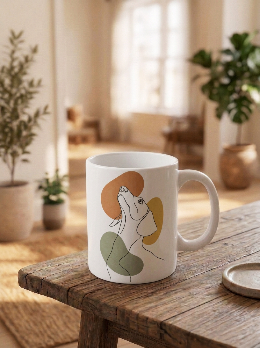Custom Pet Portraits Mug - Powered By AI (Classic)