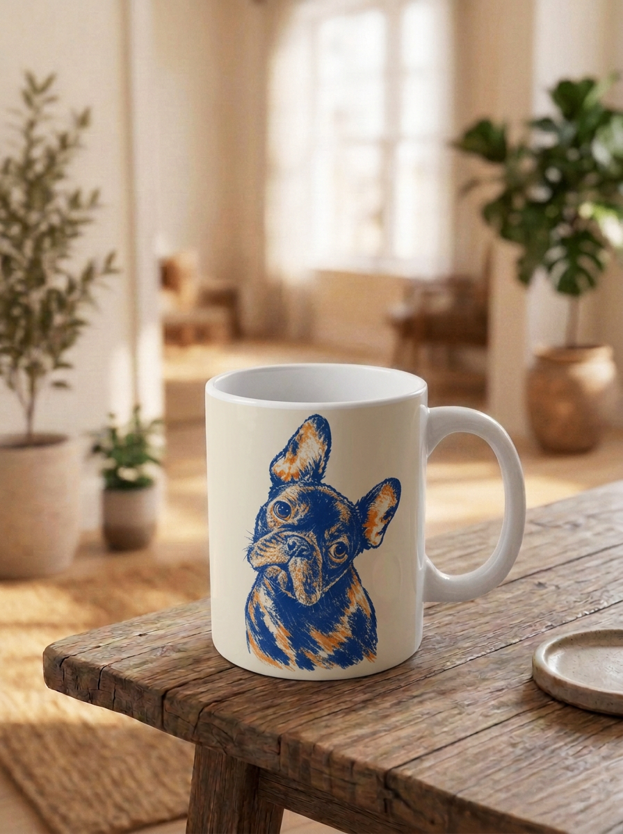 Custom Pet Portraits Mug - Powered By AI (Classic)