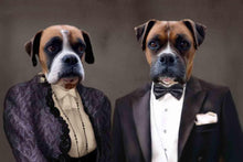 Load image into Gallery viewer, The Chic Couple - Custom Sibling Pet Portrait - NextGenPaws Pet Portraits
