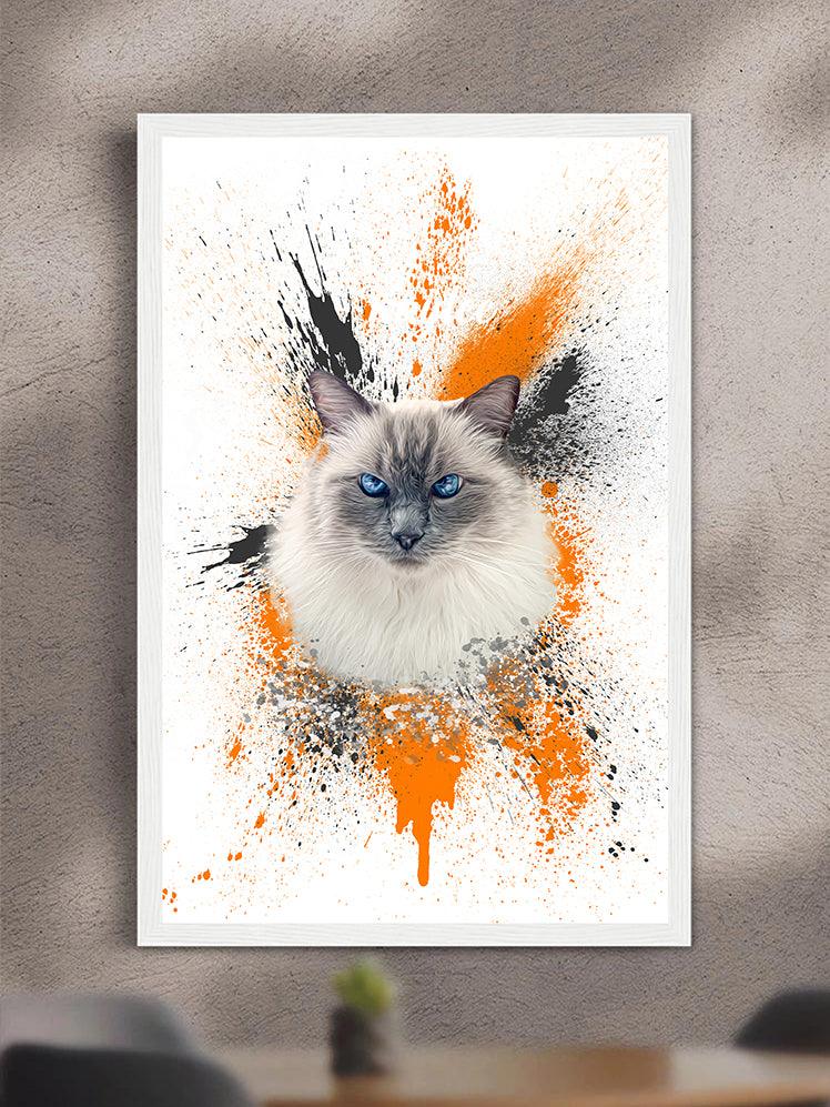 Splash Oil Painting - Custom Pet Poster - NextGenPaws Pet Portraits