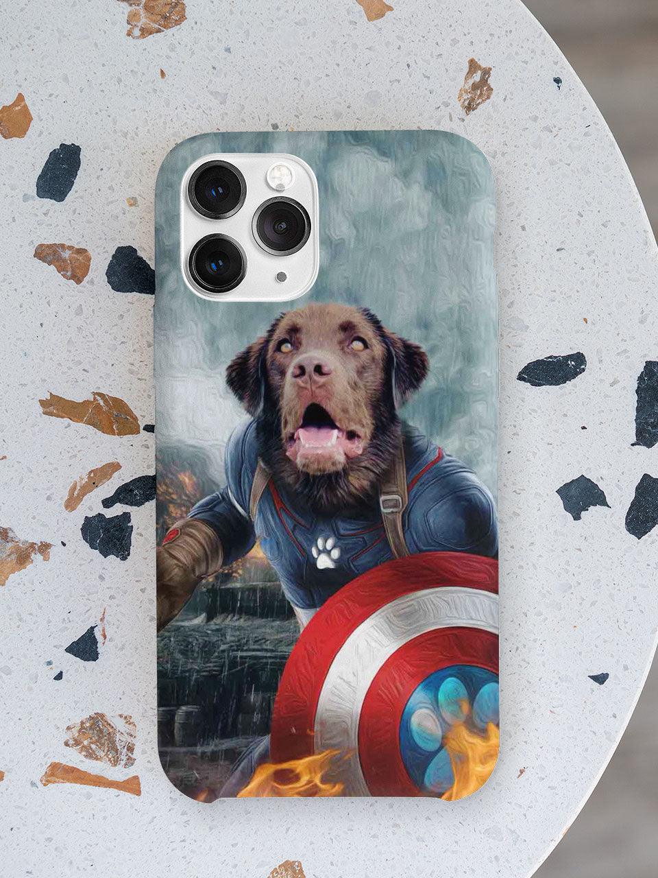 Captain Doggmerica - Custom Pet Phone Cases - NextGenPaws Pet Portraits