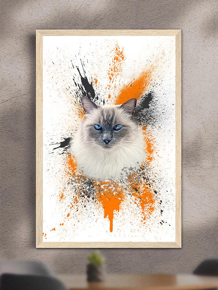 Splash Oil Painting - Custom Pet Poster - NextGenPaws Pet Portraits