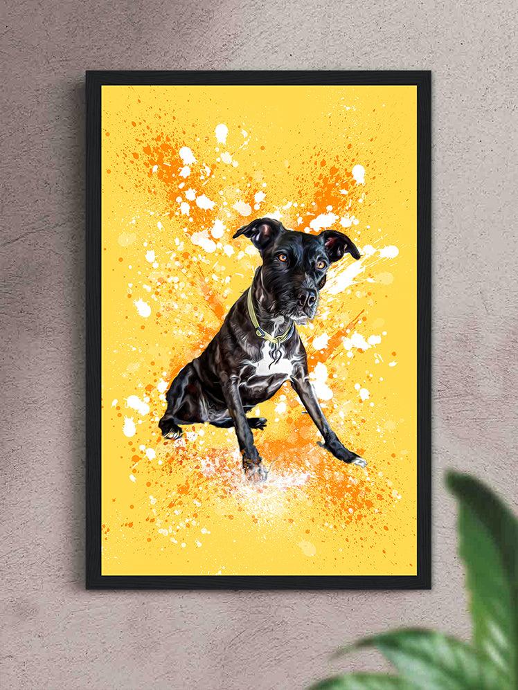 Splash Oil Painting - Custom Pet Poster - NextGenPaws Pet Portraits