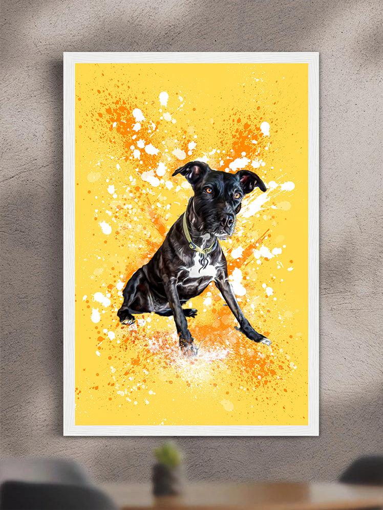 Splash Oil Painting - Custom Pet Poster - NextGenPaws Pet Portraits