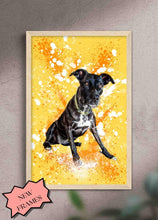 Load image into Gallery viewer, Splash Oil Painting - Custom Pet Poster - NextGenPaws Pet Portraits
