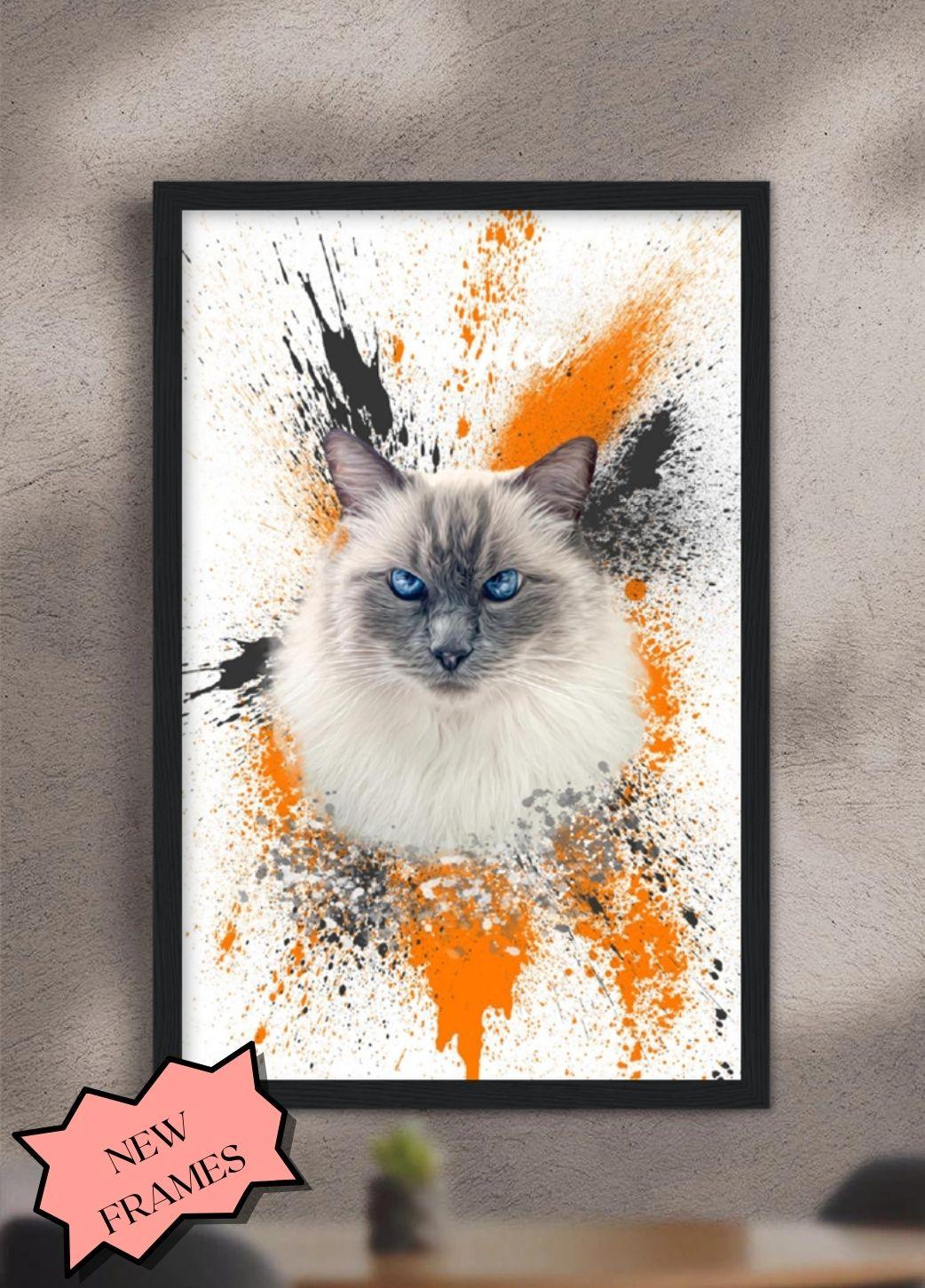 Splash Oil Painting - Custom Pet Poster - NextGenPaws Pet Portraits