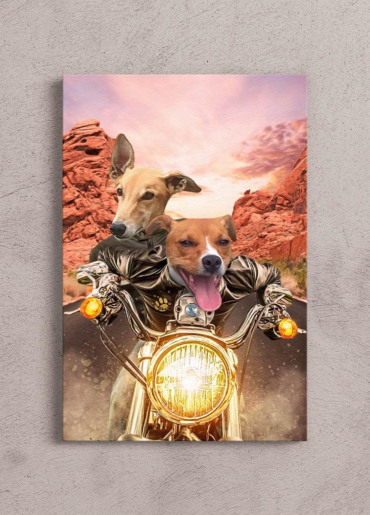 Harley Pawson - Custom Sibling Pet Portrait - NextGenPaws Pet Portraits