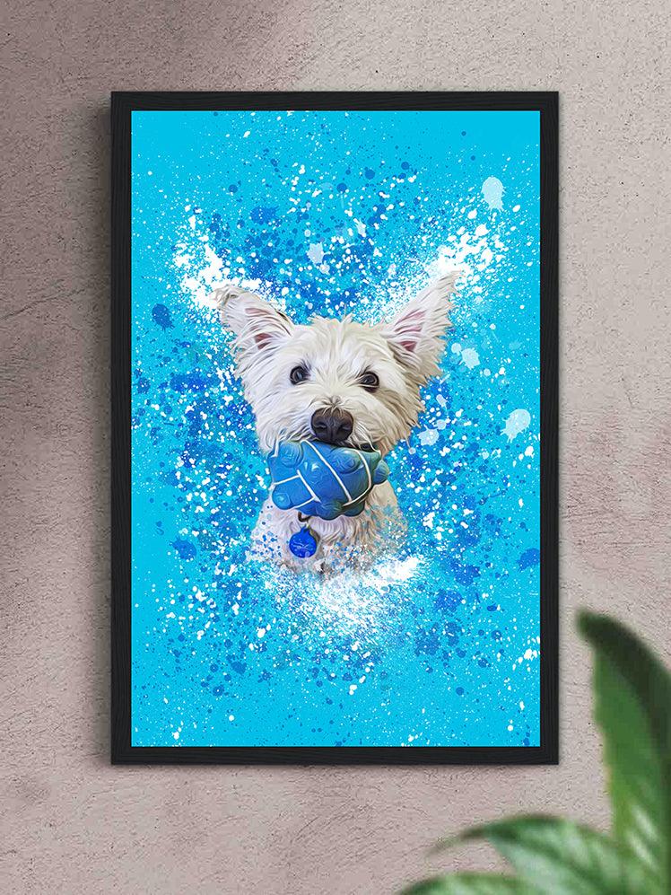 Splash Oil Painting - Custom Pet Poster - NextGenPaws Pet Portraits