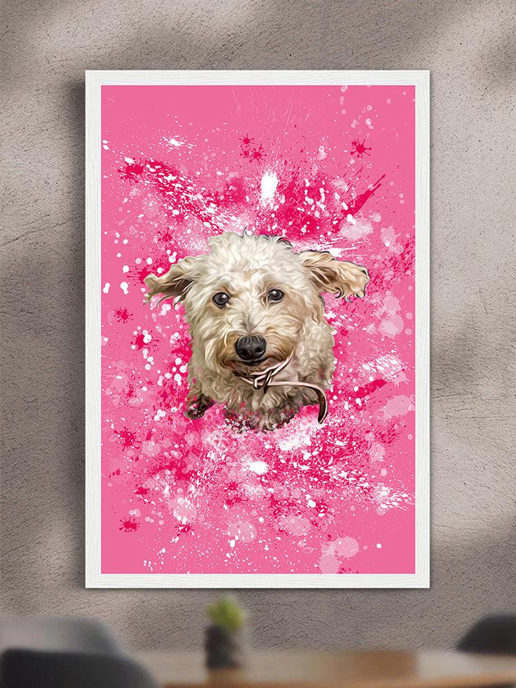 Splash Oil Painting - Custom Pet Poster - NextGenPaws Pet Portraits