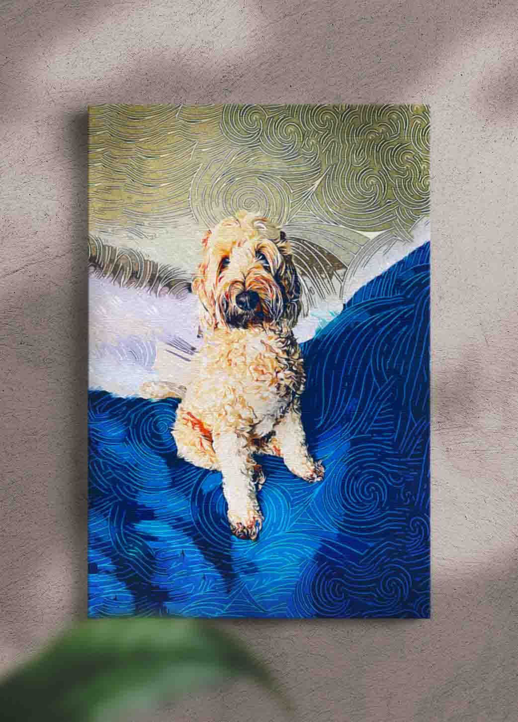 Abstract Oil Painting Custom Pet Canvas NextGenPaws NextGenPaws Pet Portraits