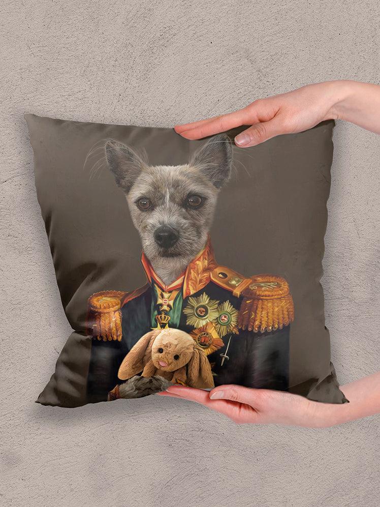 The Admiral - Custom Pet Pillow - NextGenPaws Pet Portraits