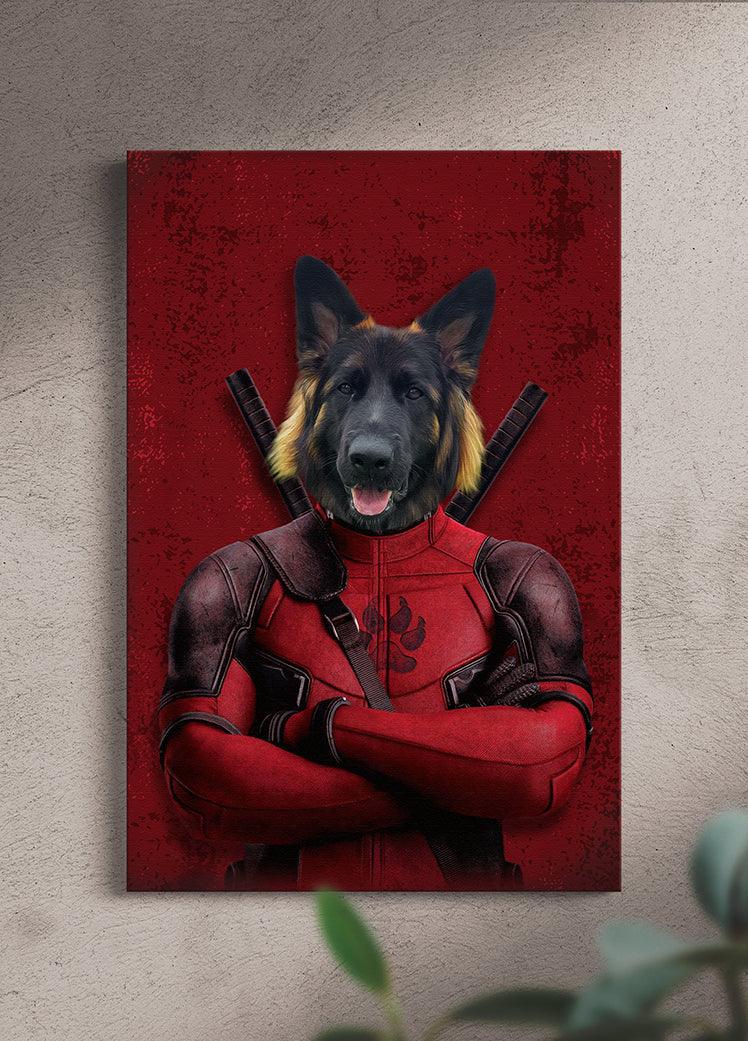 Deadpaw - Custom Pet Canvas - NextGenPaws Pet Portraits