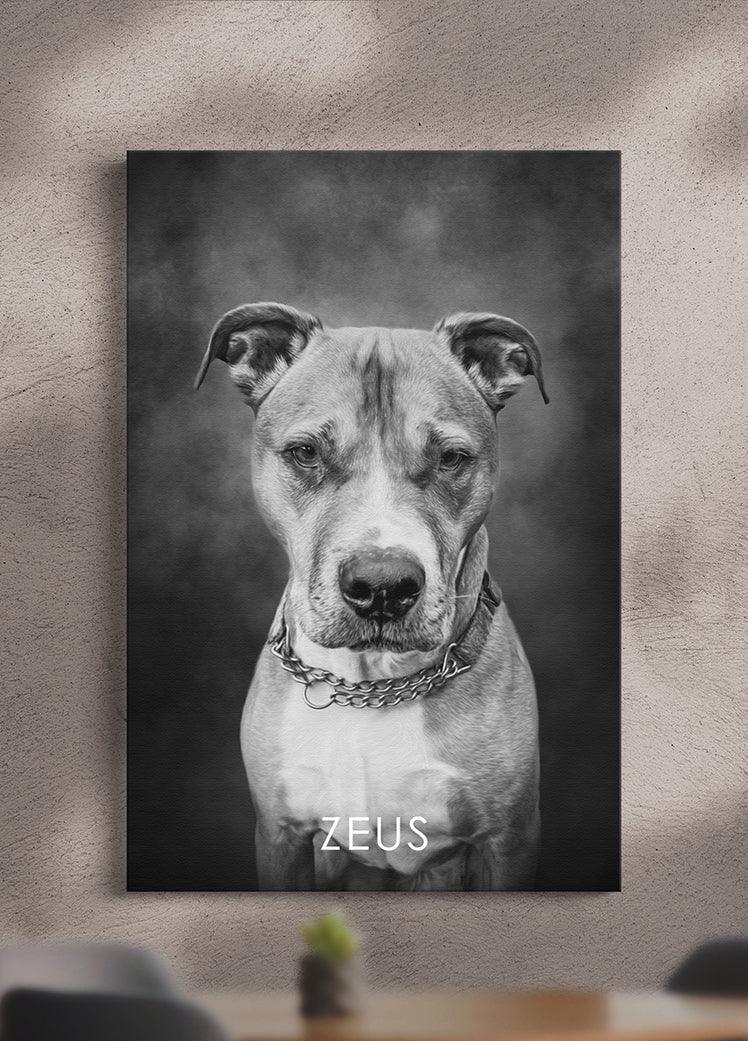 ModerNoir - Custom Pet Portrait - NextGenPaws Pet Portraits