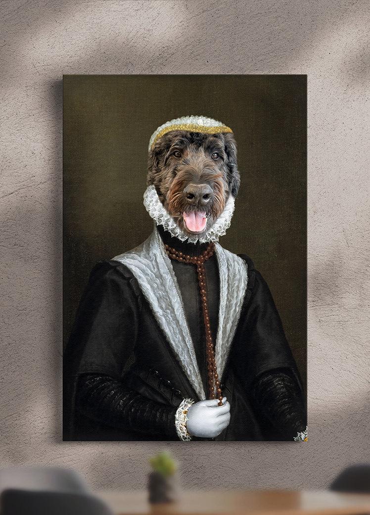 The Austrian Queen of Spain Anne - Custom Pet Canvas - NextGenPaws Pet Portraits
