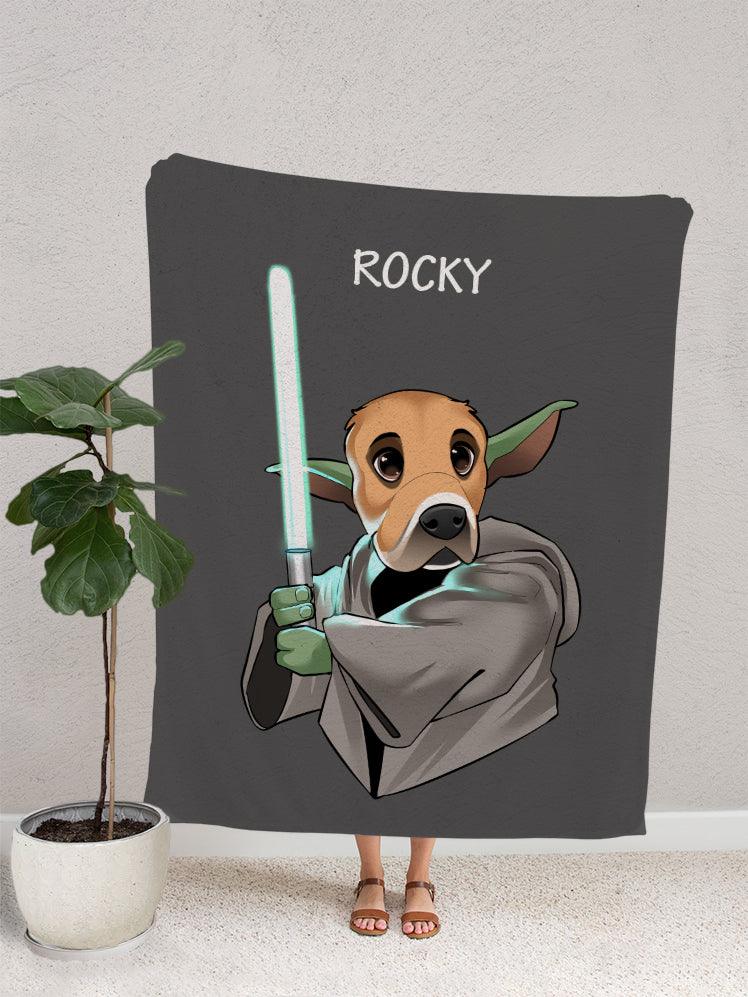 Cartoon Yowda - Custom Pet Blanket - NextGenPaws Pet Portraits