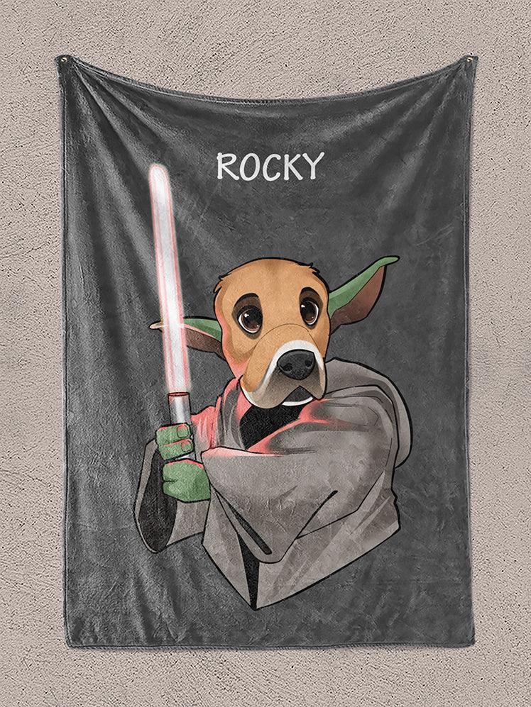 Cartoon Yowda - Custom Pet Blanket - NextGenPaws Pet Portraits