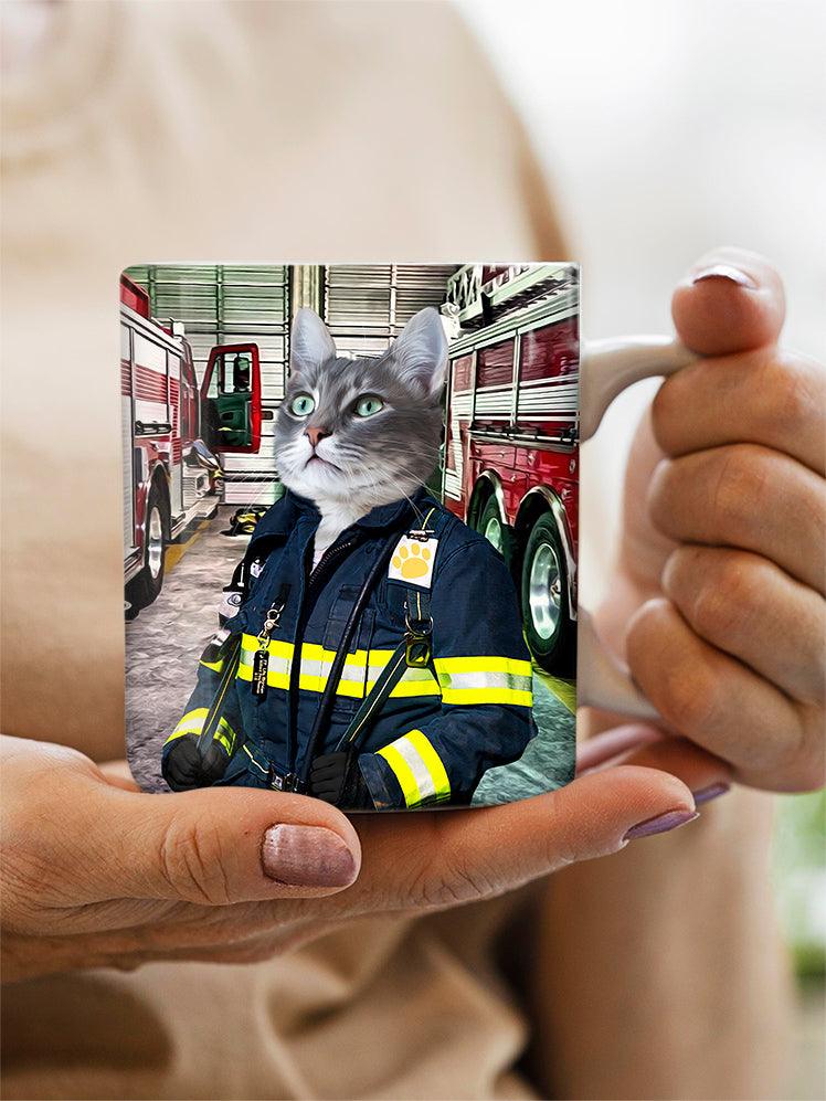 The Chief Firefighter - Custom Pet Mug - NextGenPaws Pet Portraits