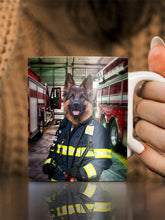 Load image into Gallery viewer, The Chief Firefighter - Custom Pet Mug - NextGenPaws Pet Portraits
