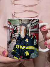 Load image into Gallery viewer, The Chief Firefighter - Custom Pet Mug - NextGenPaws Pet Portraits
