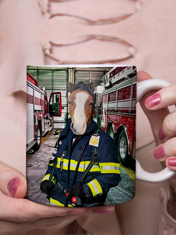 The Chief Firefighter - Custom Pet Mug - NextGenPaws Pet Portraits